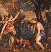 TIZIANO Vecellio Religion Helped by Spain ar oil